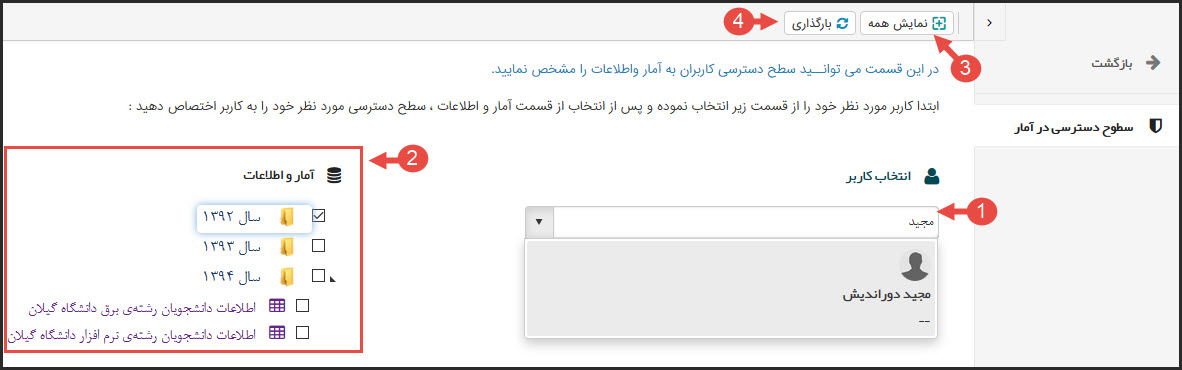 سطح دسترسی کاربر2